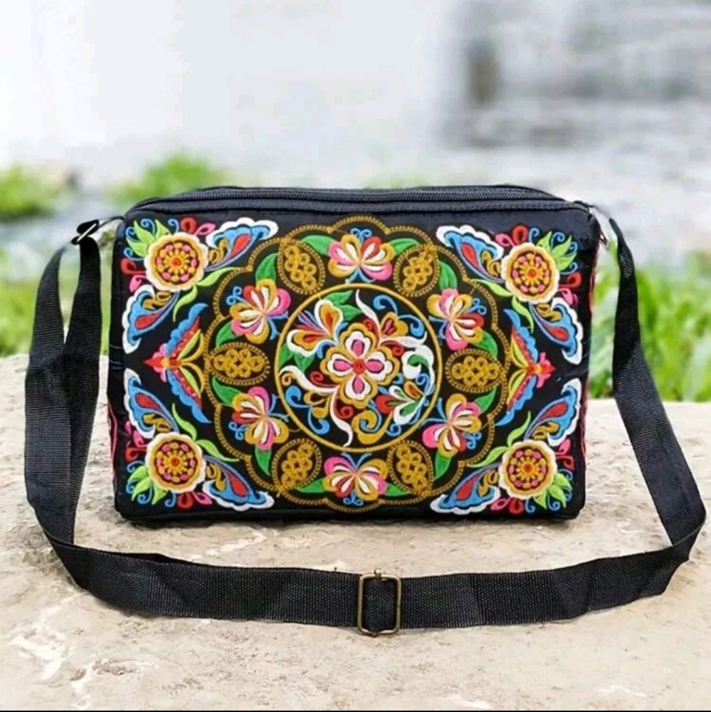 Embroidered Crossbody NWT